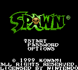 Spawn title screen for GameBoy Color